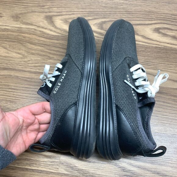 Cole Haan Grand Sport Journey Knit Shoe Men Black Lace Up Size 7M  C32583 - Picture 2 of 10